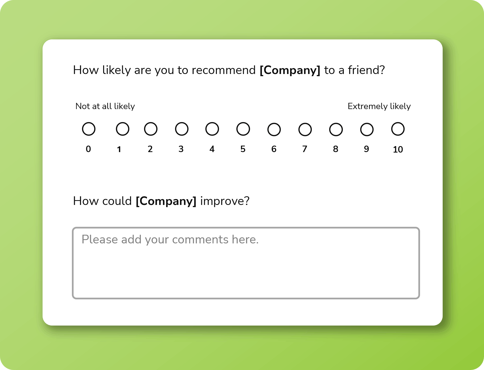 net promoter survey from Interaction Metrics