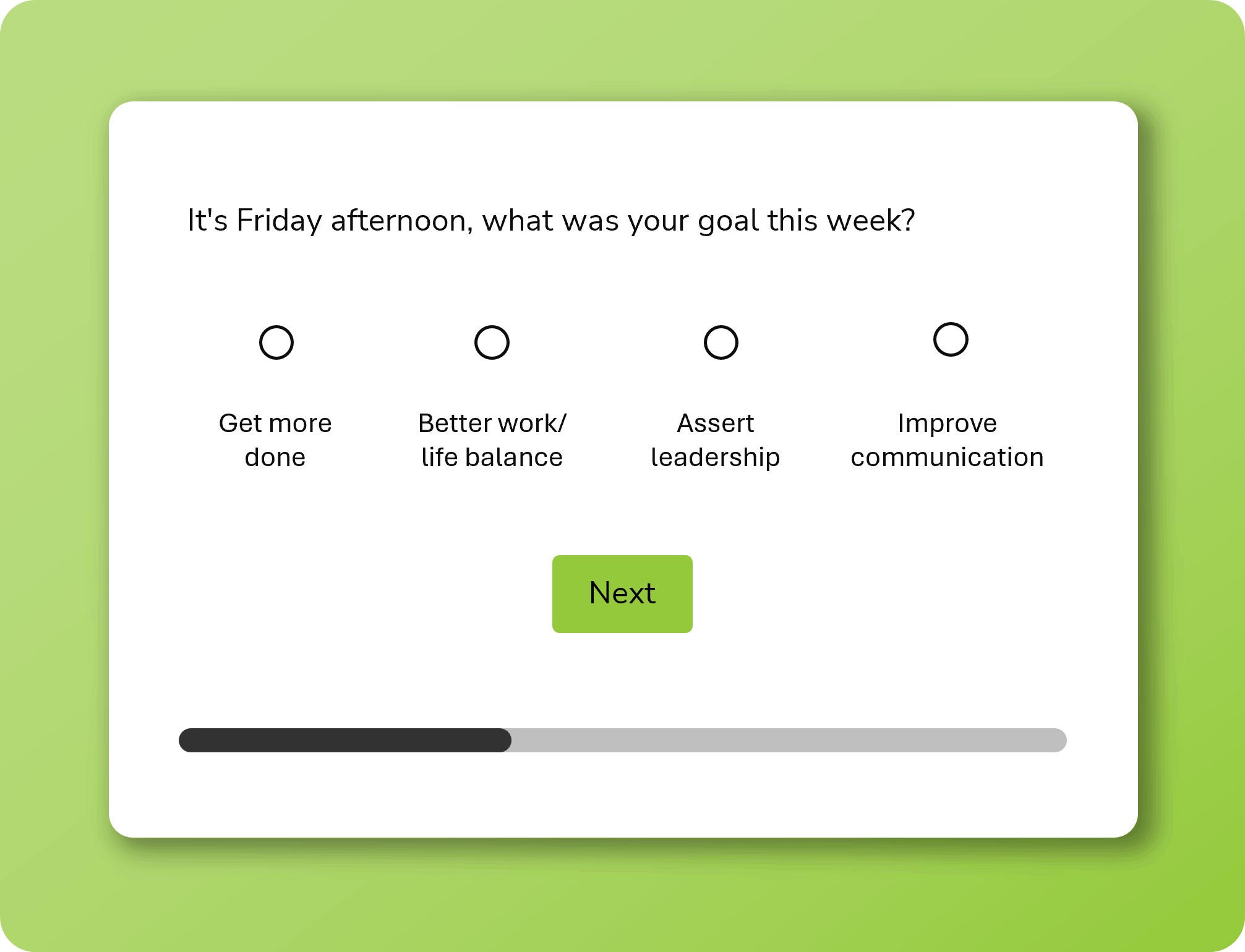 Employee pulse survey example from Interaction Metrics for tracking morale, workload, and emerging workplace issues