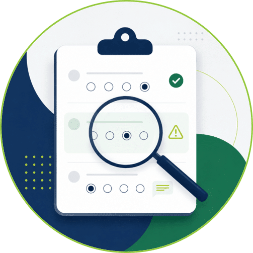 Free survey audit reviewing survey questions, rating scales, and potential bias.